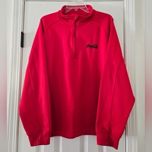 Pull Coca-Cola 1/4 Zip - Northeast Sport-Tek - Rouge - Taille M - Occasion Parfait état